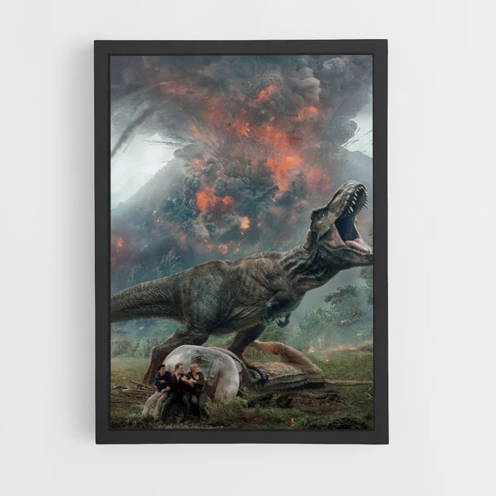 Poster Jurassic Park Volcan