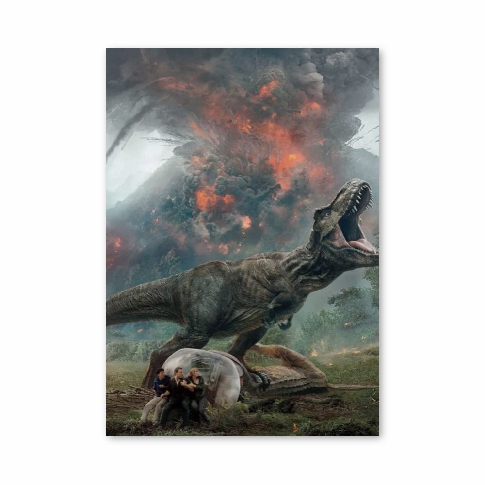 Poster Jurassic Park Volcan