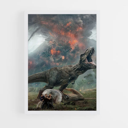 Poster Jurassic Park Volcan