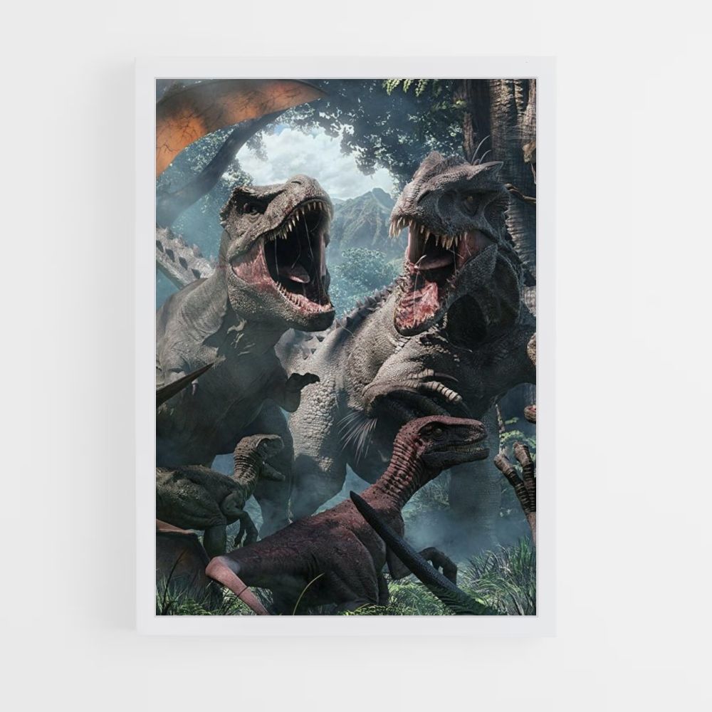 Poster Jurassic Park Dinosaures