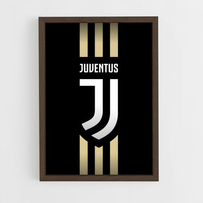juventus-3 cadre Bois foncé