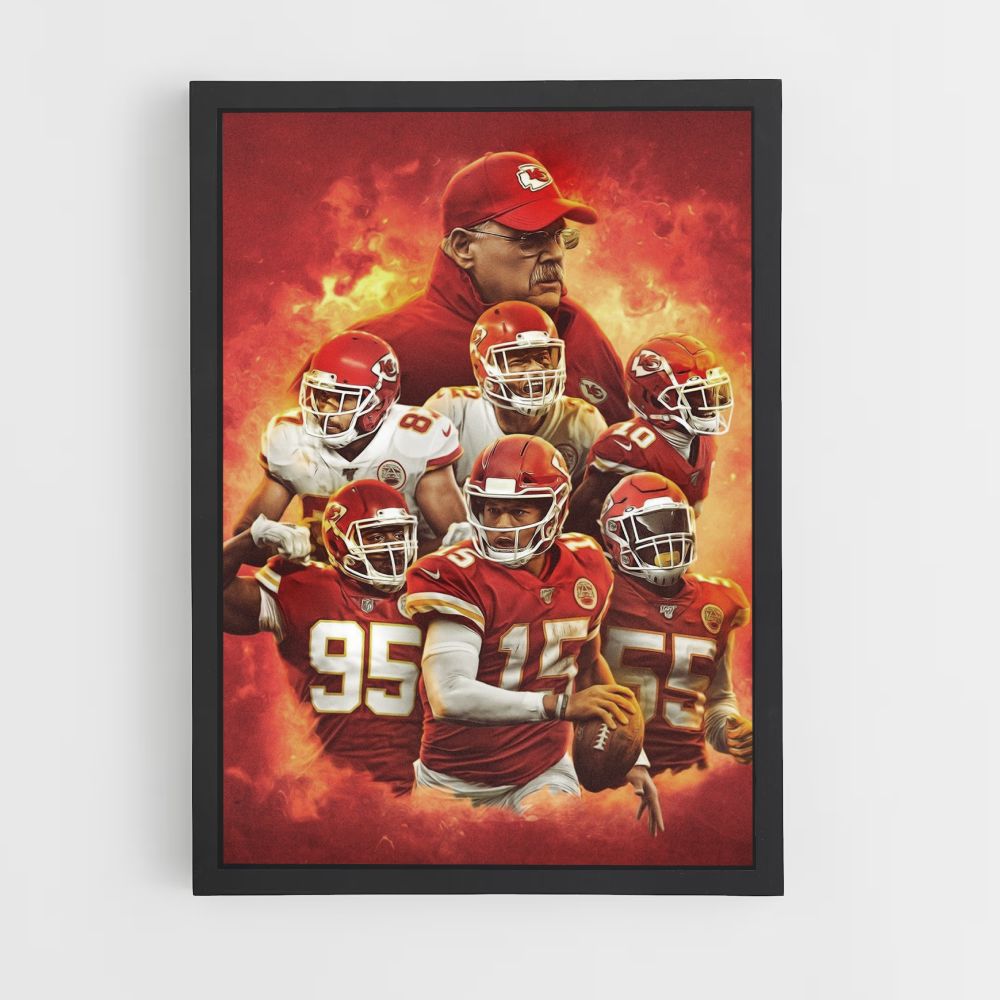 Poster Kansas City Chiefs Équipe