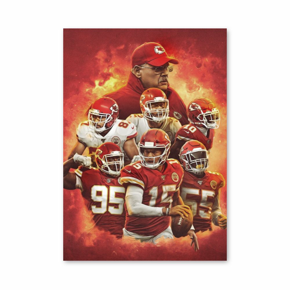 Poster Kansas City Chiefs Équipe