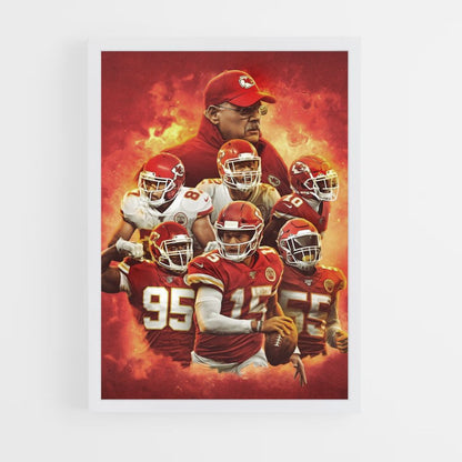 Poster Kansas City Chiefs Équipe