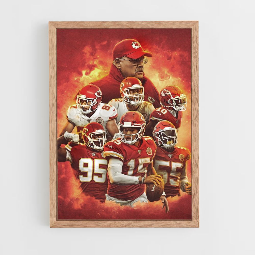 Poster Kansas City Chiefs Équipe