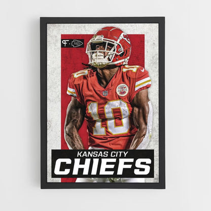 Poster Kansas City Chiefs Rouge