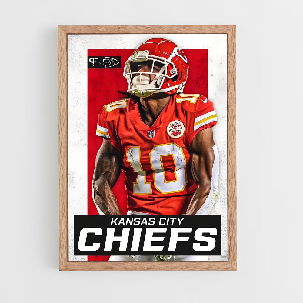 kansas-city-chiefs-2 cadre Bois clair