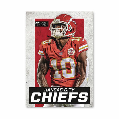 Poster Kansas City Chiefs Rouge