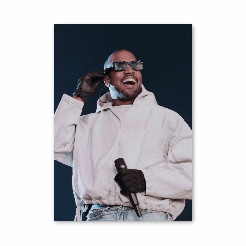 Poster Kanye West Lunettes