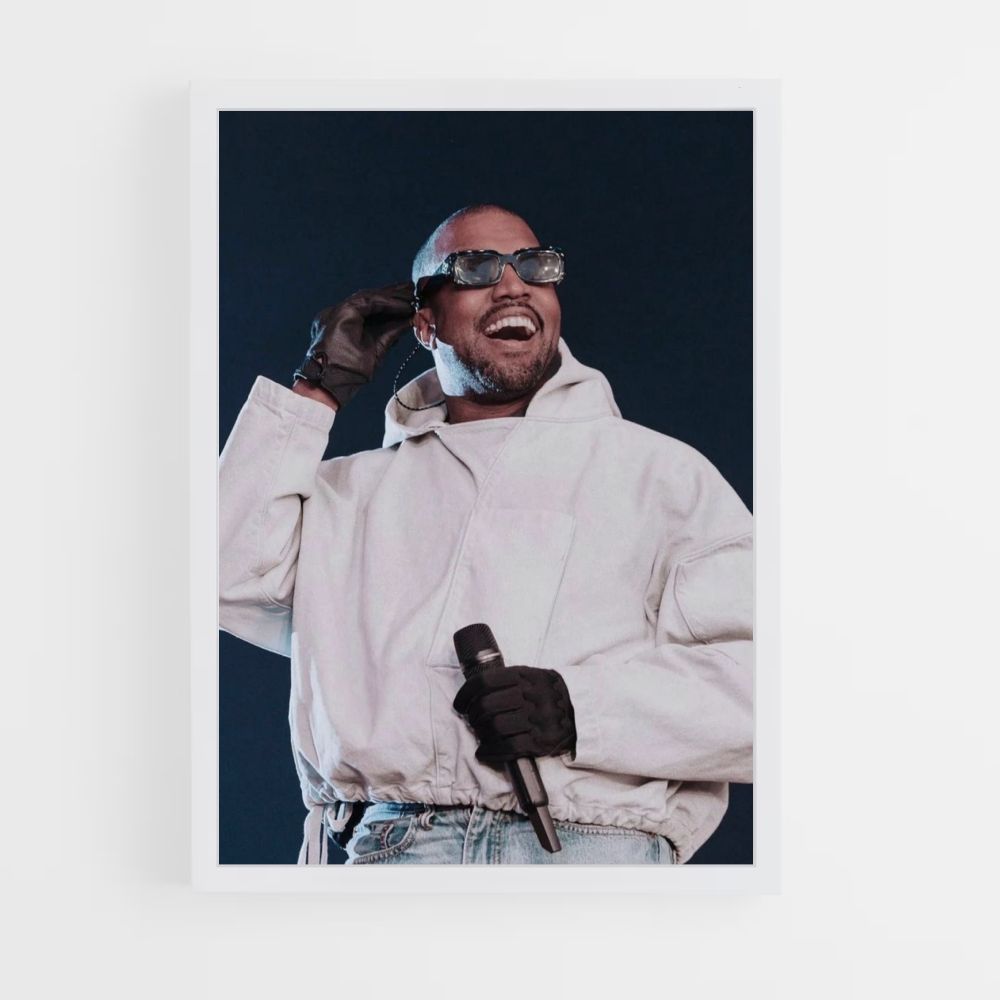 Poster Kanye West Lunettes