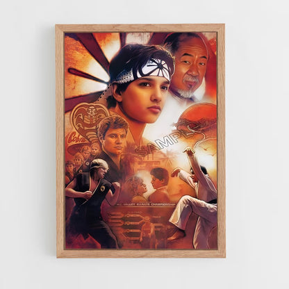 karate-kid-6 cadre Bois clair