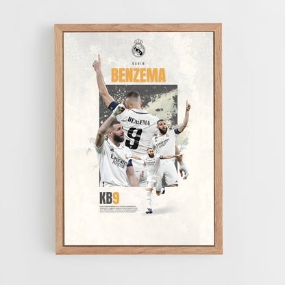 karim-benzema-12 cadre Bois clair