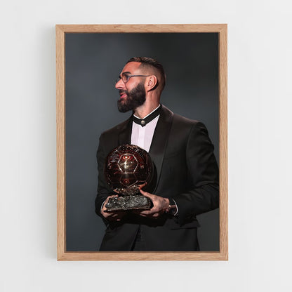 karim-benzema-16 cadre Bois clair