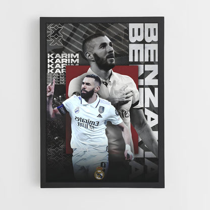karim-benzema-19 cadre Noir