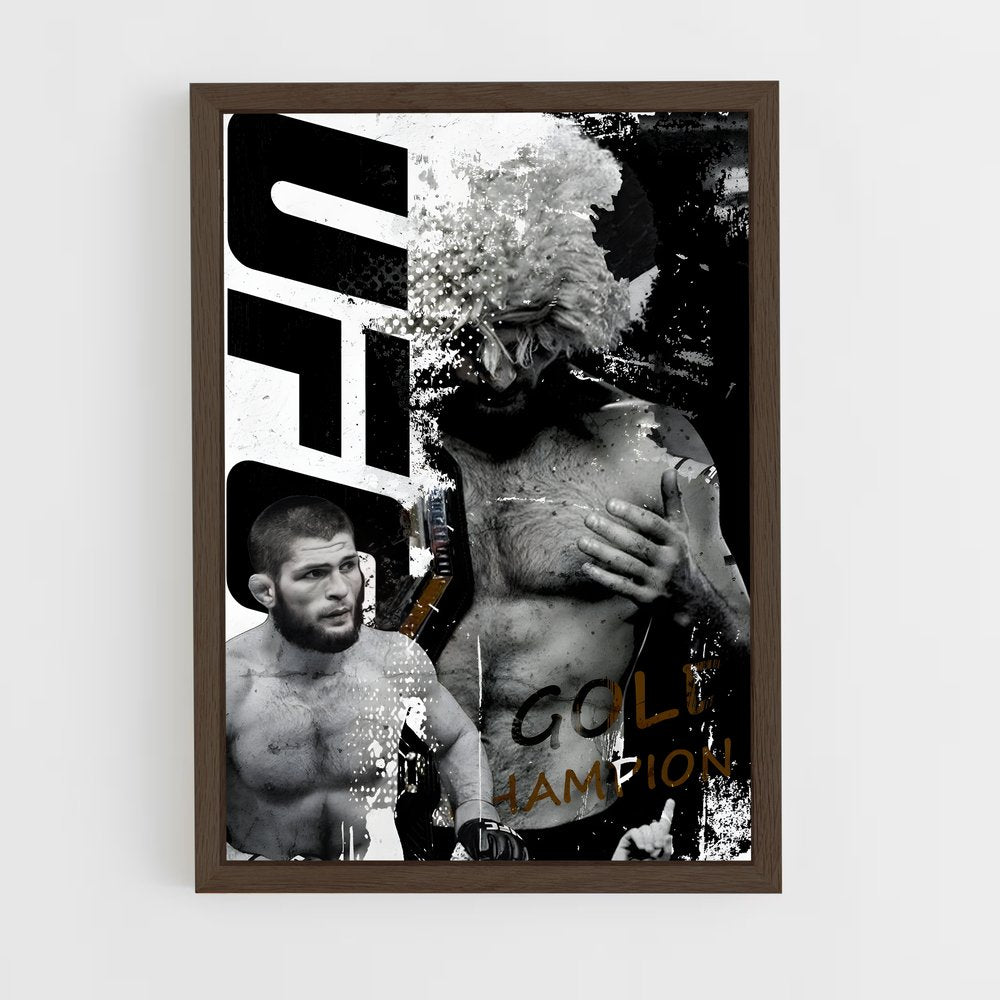 khabib-11 cadre Bois foncé
