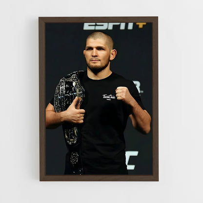 khabib-15 cadre Bois foncé