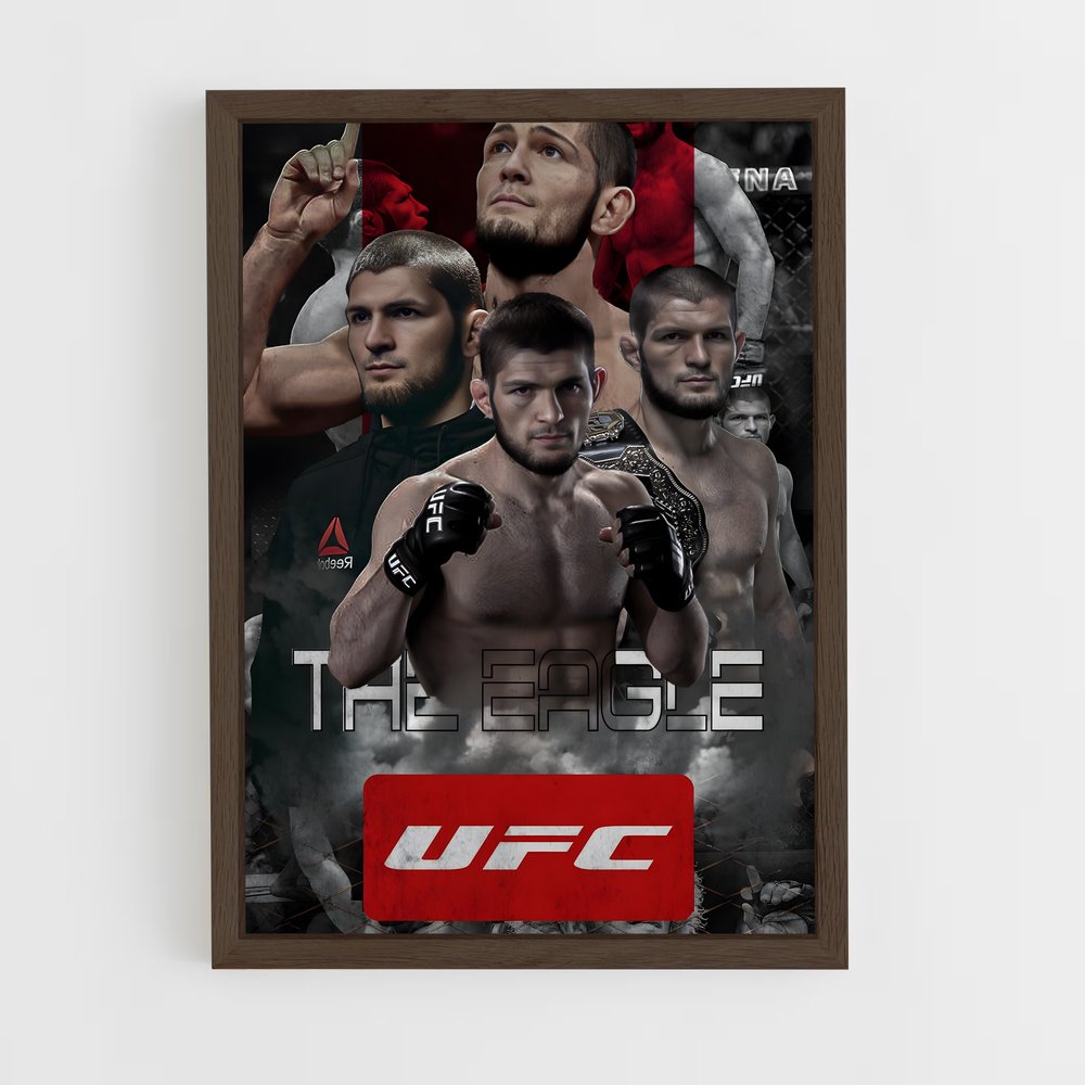 khabib-18 cadre Bois foncé