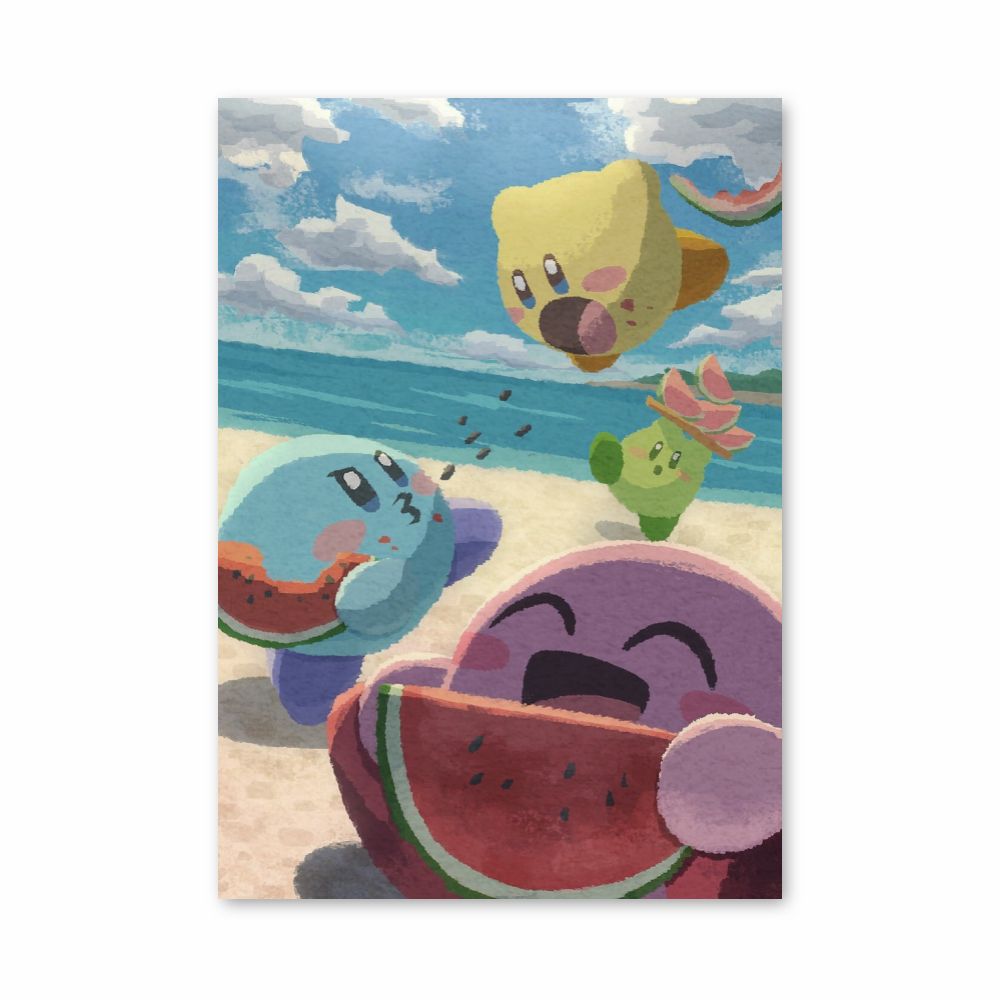 Affiche Kirby Plage