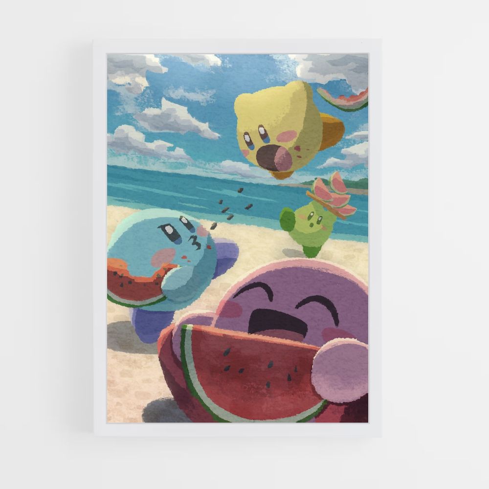 Affiche Kirby Plage