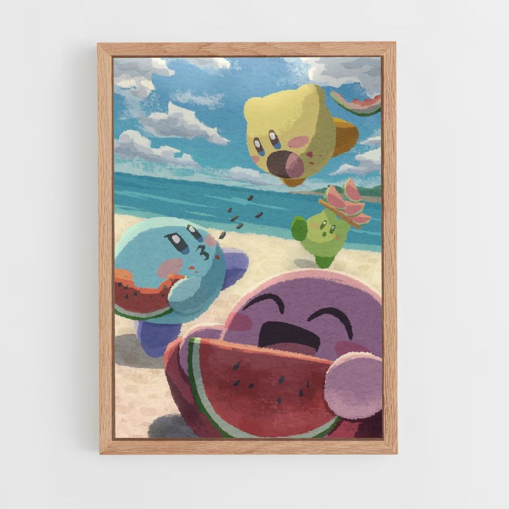 Affiche Kirby Plage