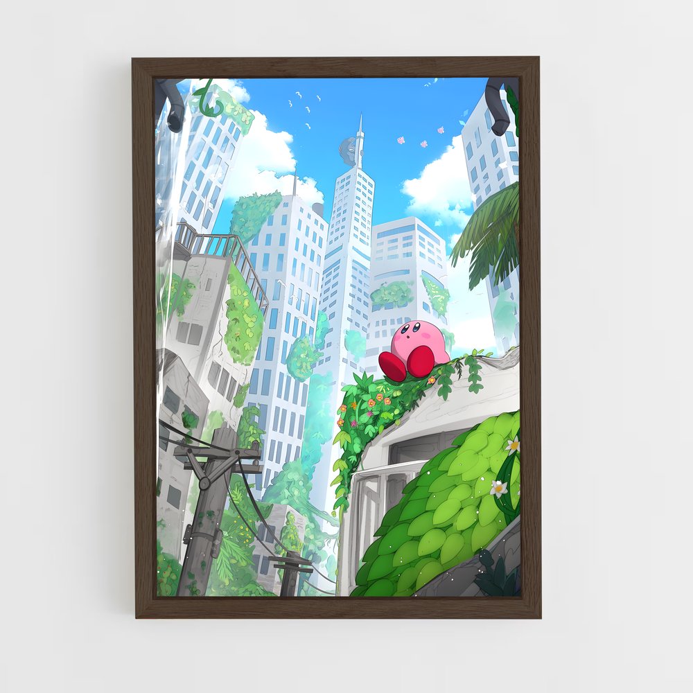 kirby-8 cadre Bois foncé