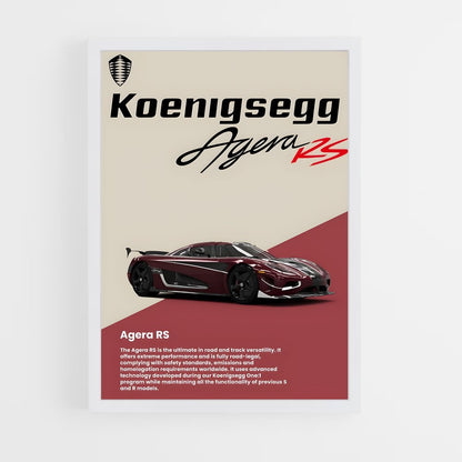 koenigsegg-1 cadre Blanc