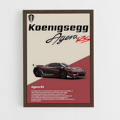 koenigsegg-1 cadre Bois foncé