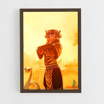 kung-fu-panda-11 cadre Bois foncé