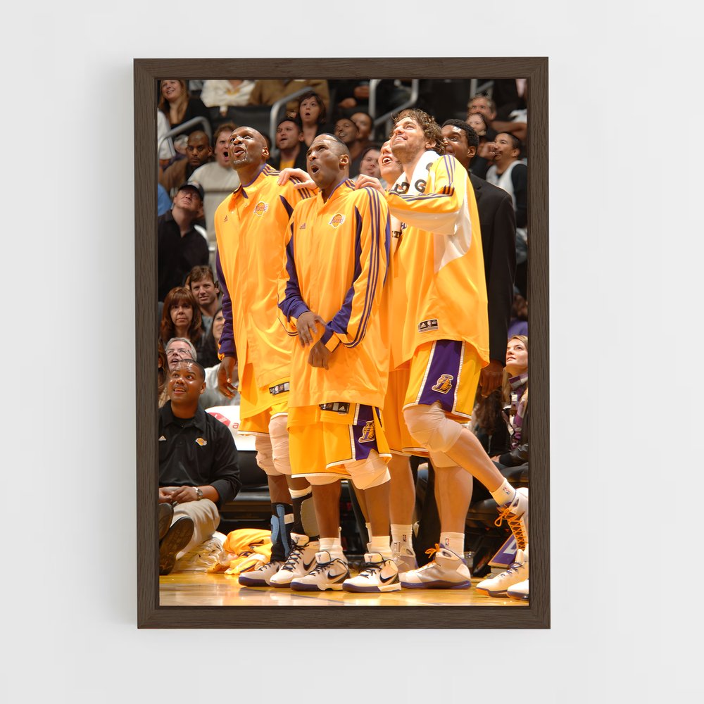 lakers-1 cadre Bois foncé