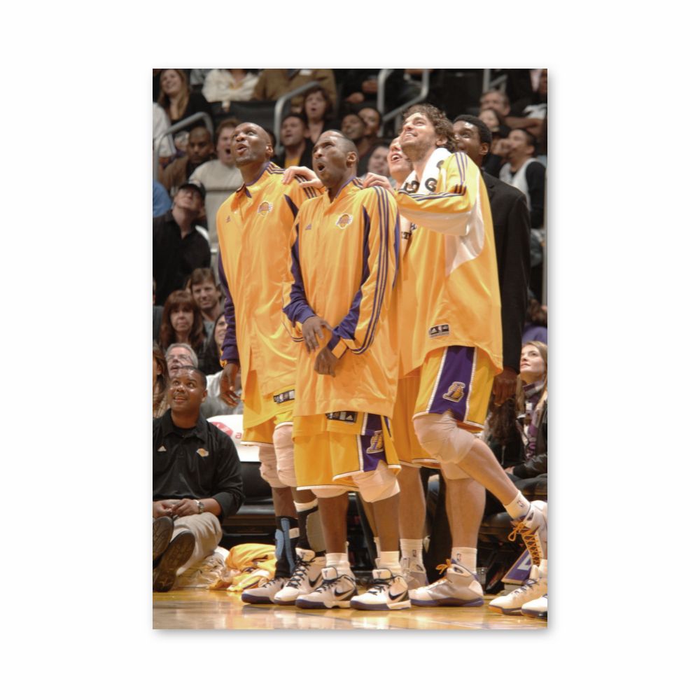 Poster LA Lakers Jaune