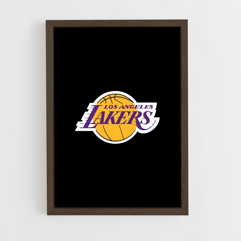 lakers-5 cadre Bois foncé