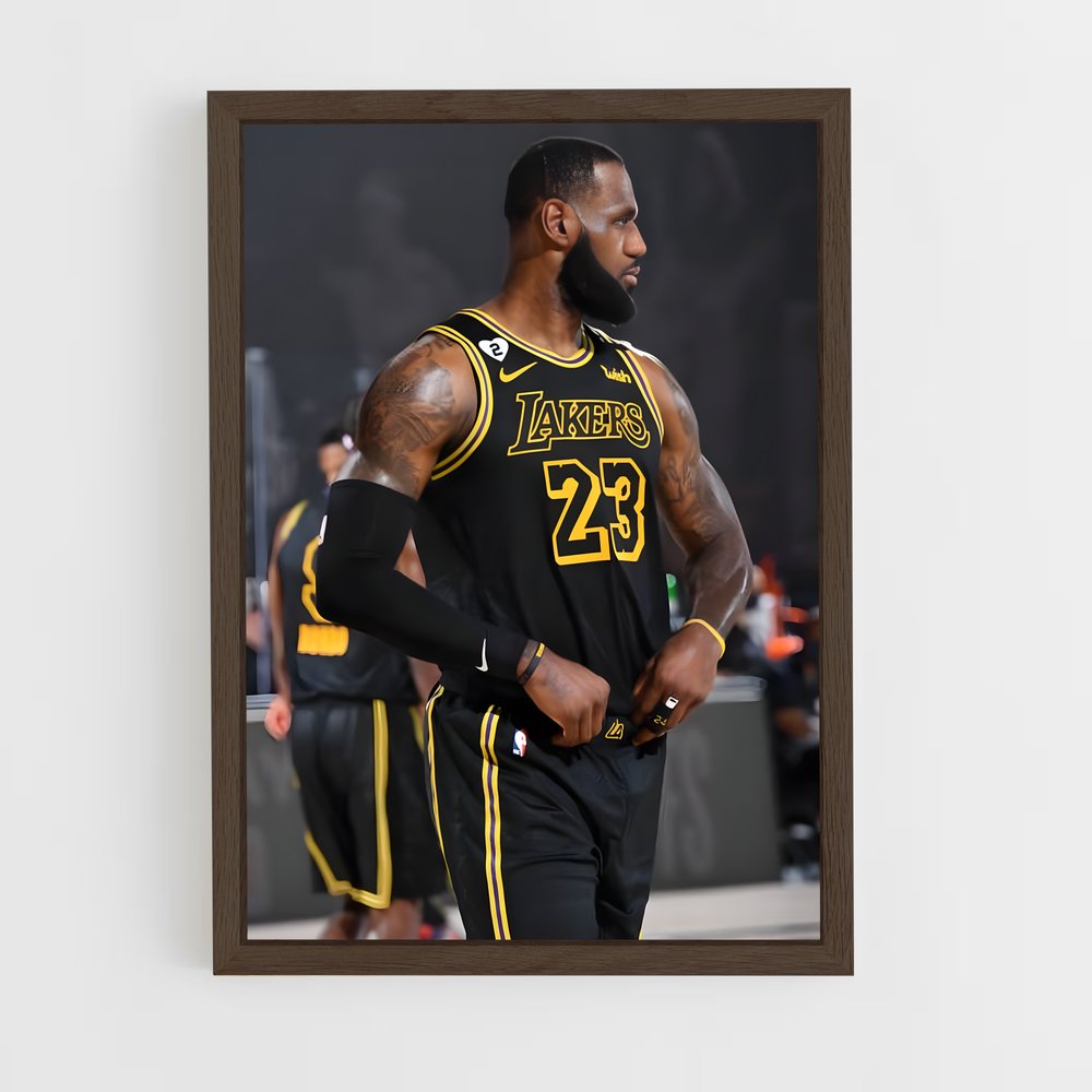 lakers-6 cadre Bois foncé