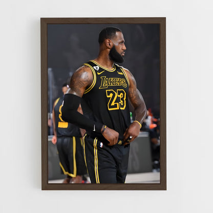 lakers-6 cadre Bois foncé