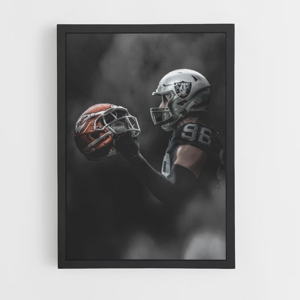 Poster Las Vegas Raiders Casque