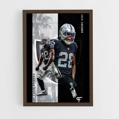 las-vegas-raiders-2 cadre Bois foncé