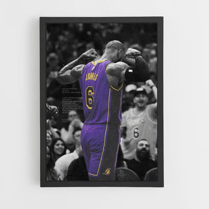 Poster Lebron James Violet