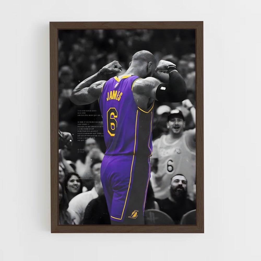lebron-james-3 cadre Bois foncé