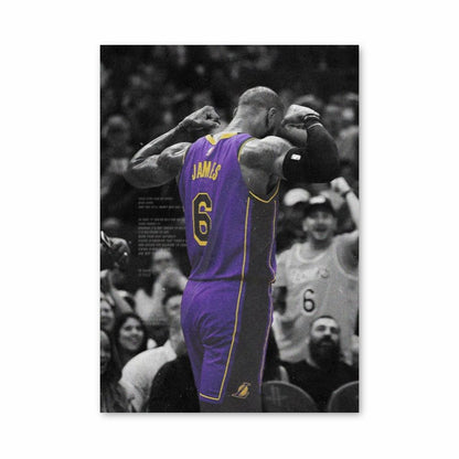 Poster Lebron James Violet