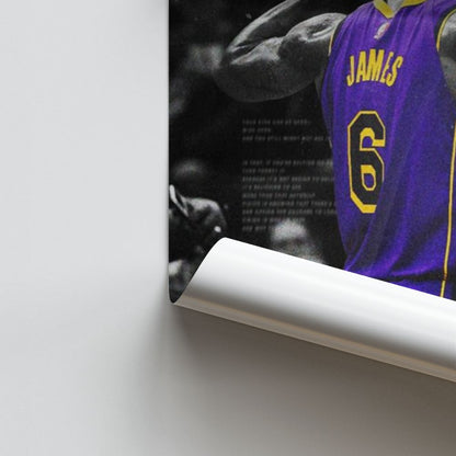 Poster Lebron James Violet