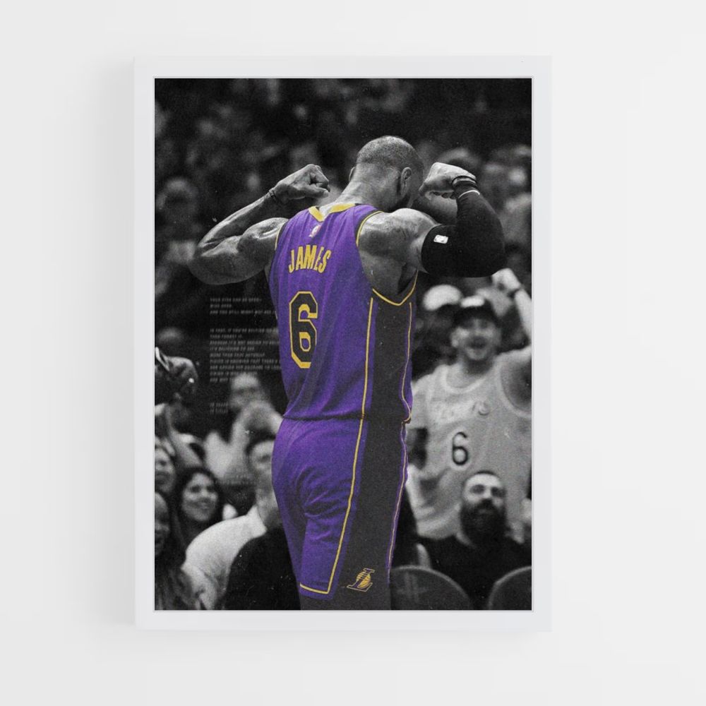 Poster Lebron James Violet