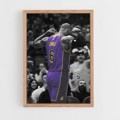 Poster Lebron James Violet