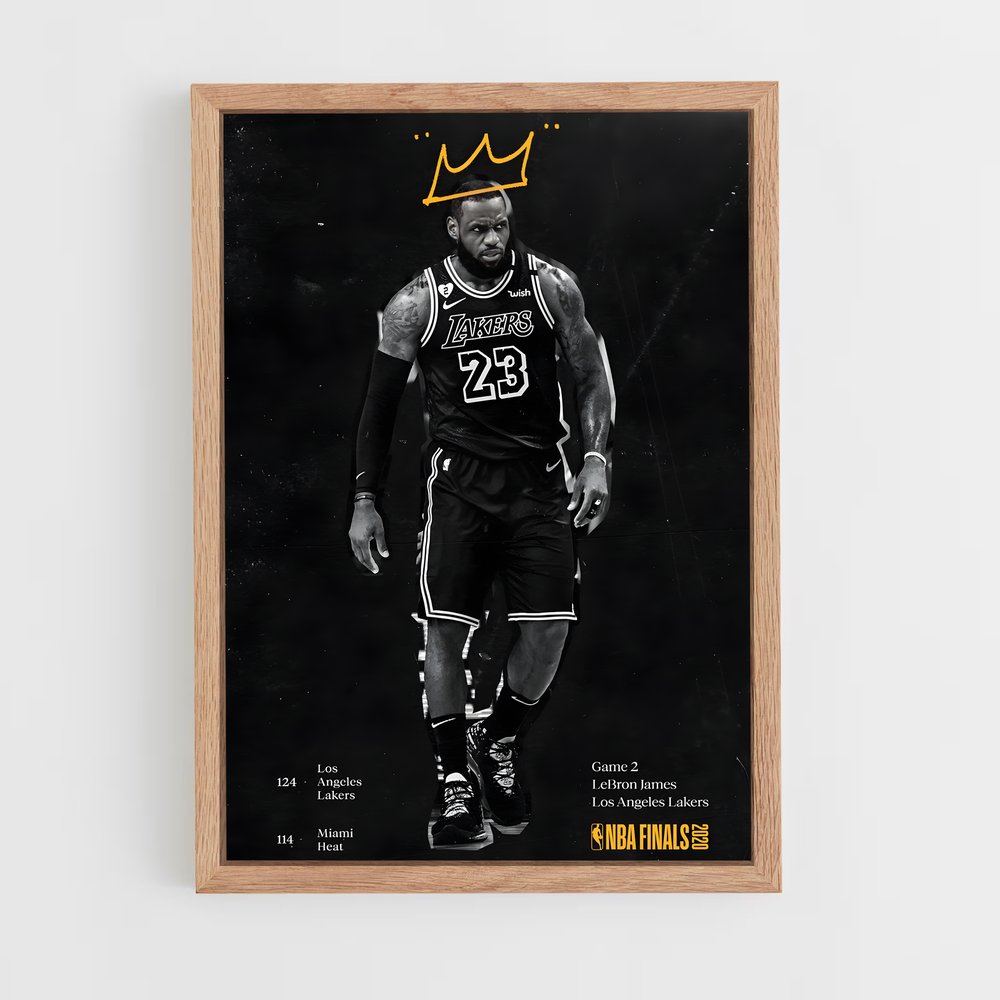 lebron-james-5 cadre Bois clair