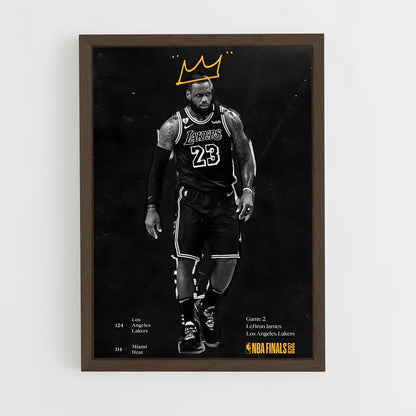 lebron-james-5 cadre Bois foncé