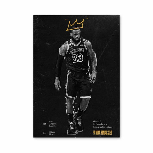 Poster Lebron James Roi