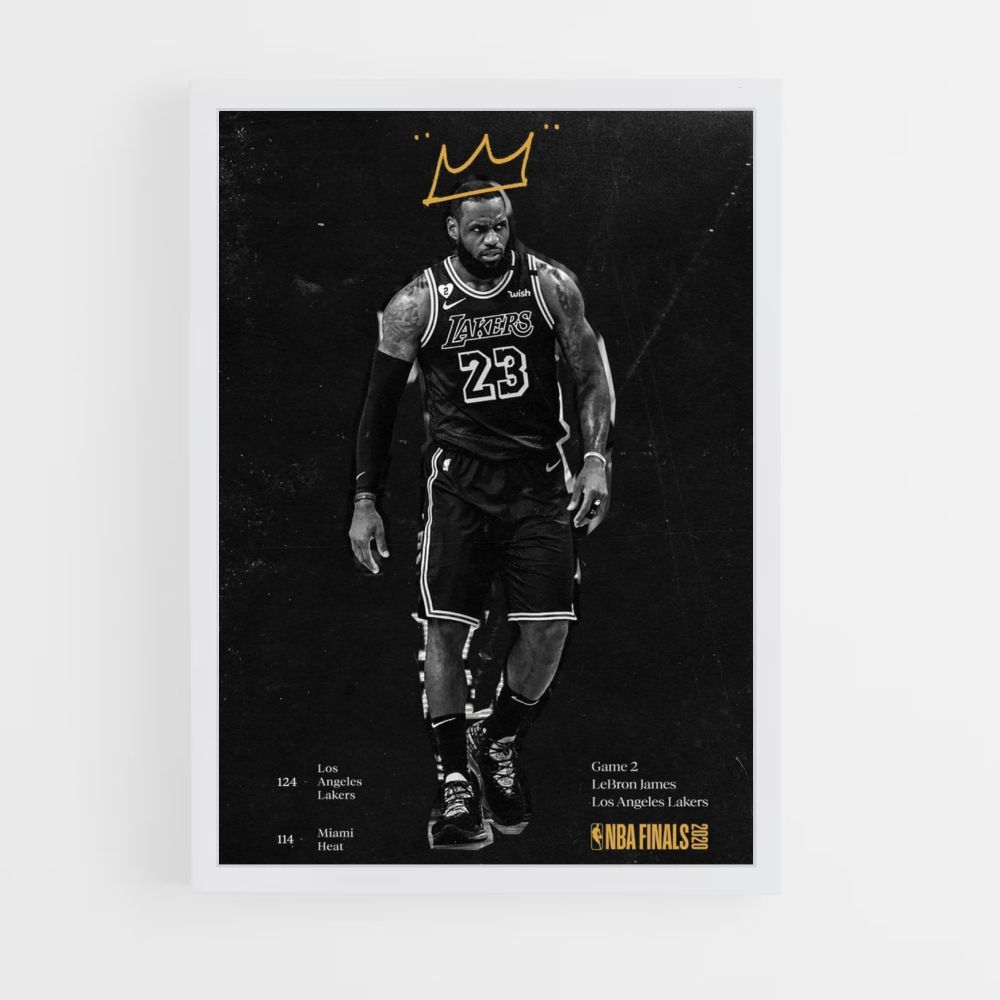 Poster Lebron James Roi