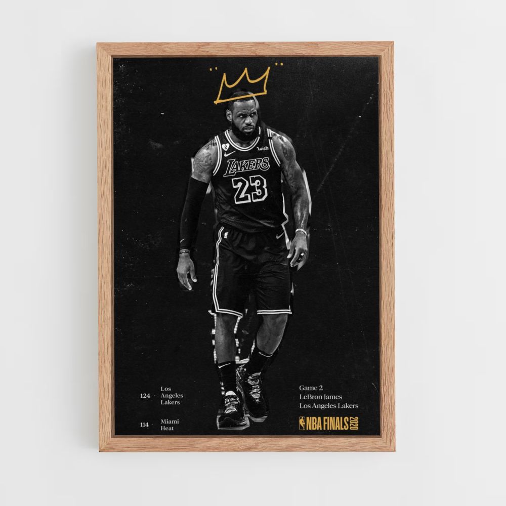 Poster Lebron James Roi