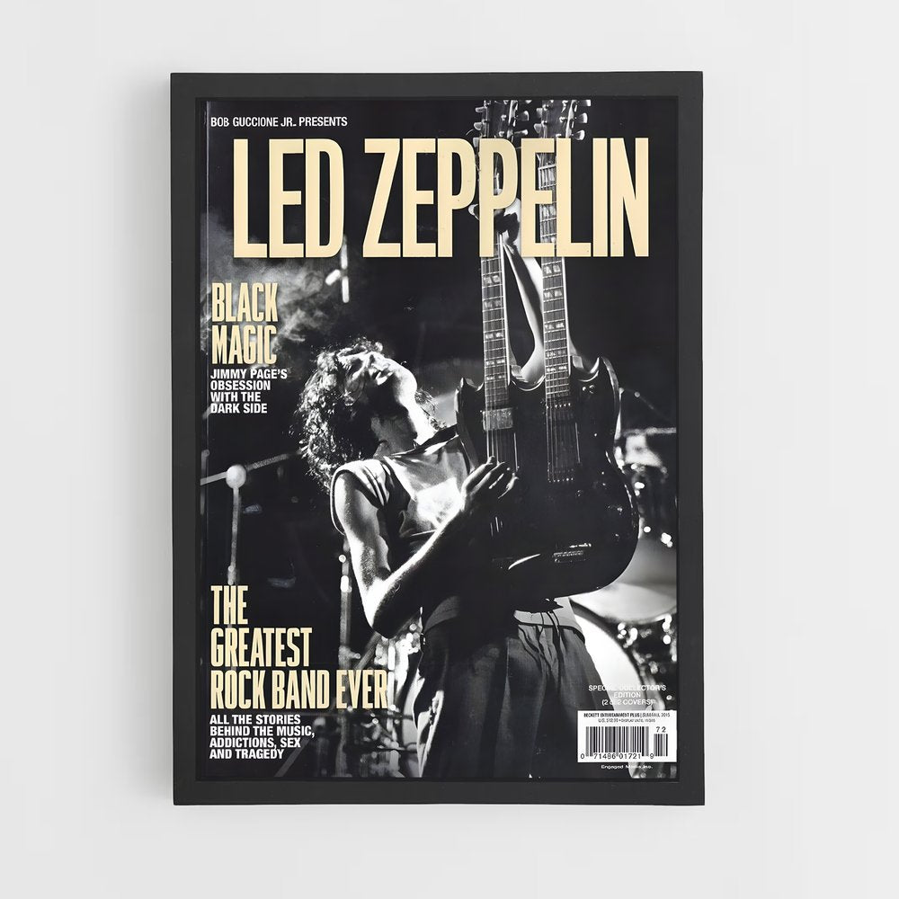 led-zeppelin-16 cadre Noir