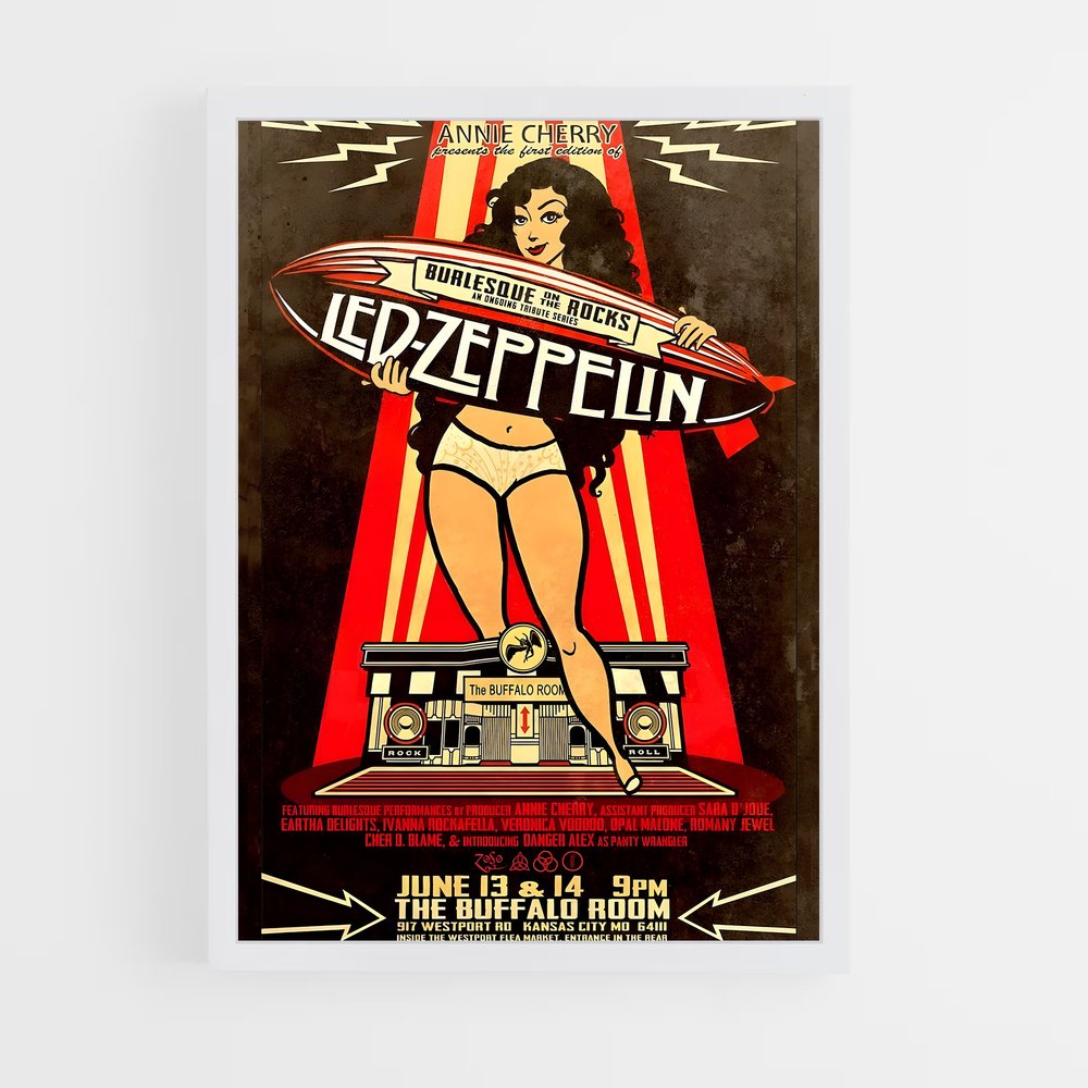 led-zeppelin-2 cadre Blanc