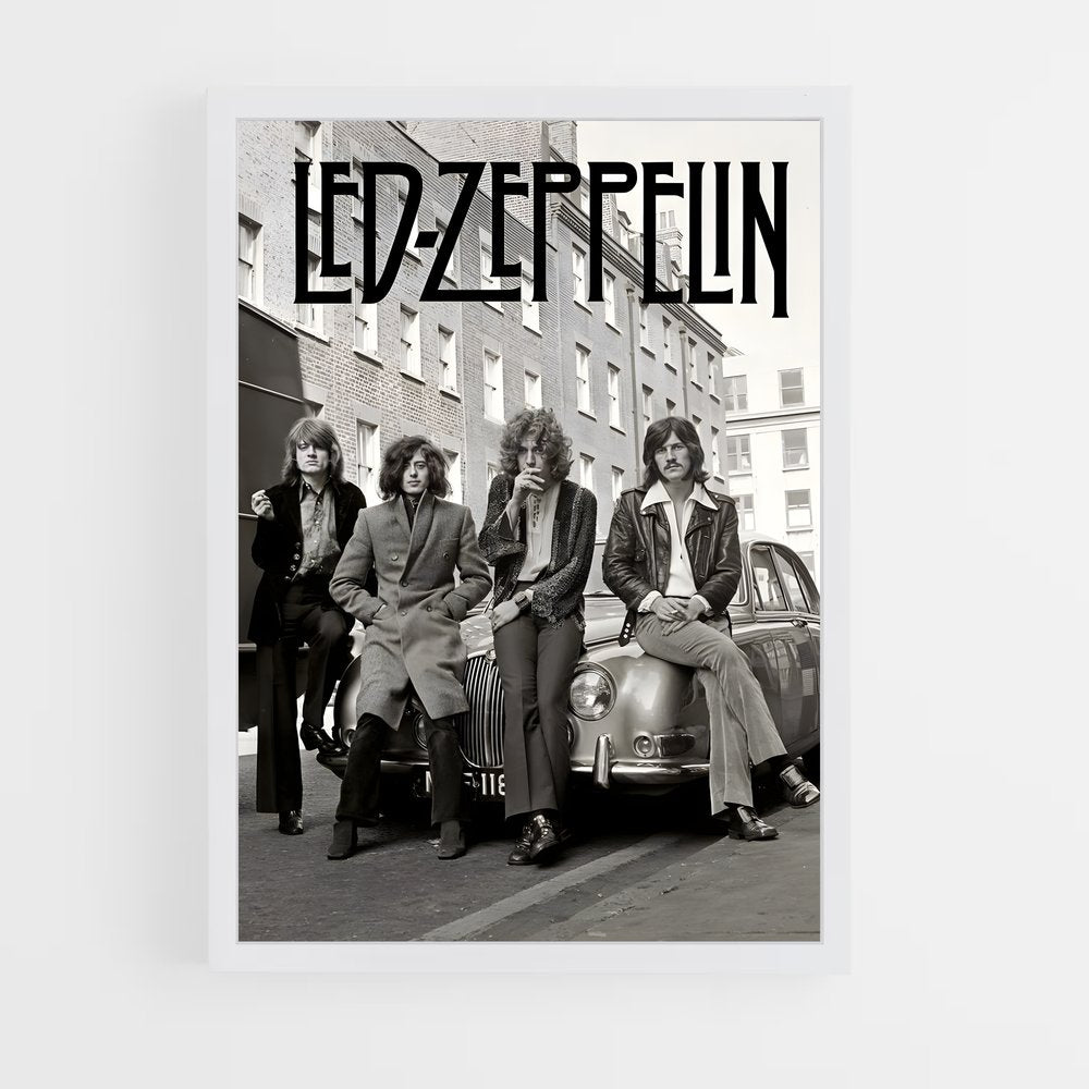 led-zeppelin-9 cadre Blanc