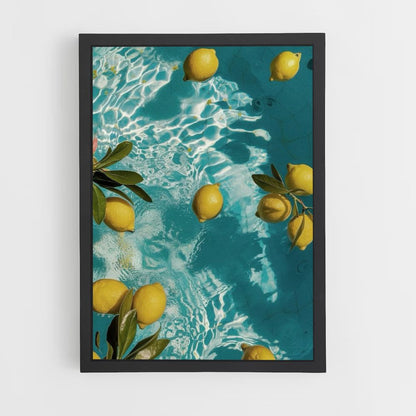 Poster Citron Piscine